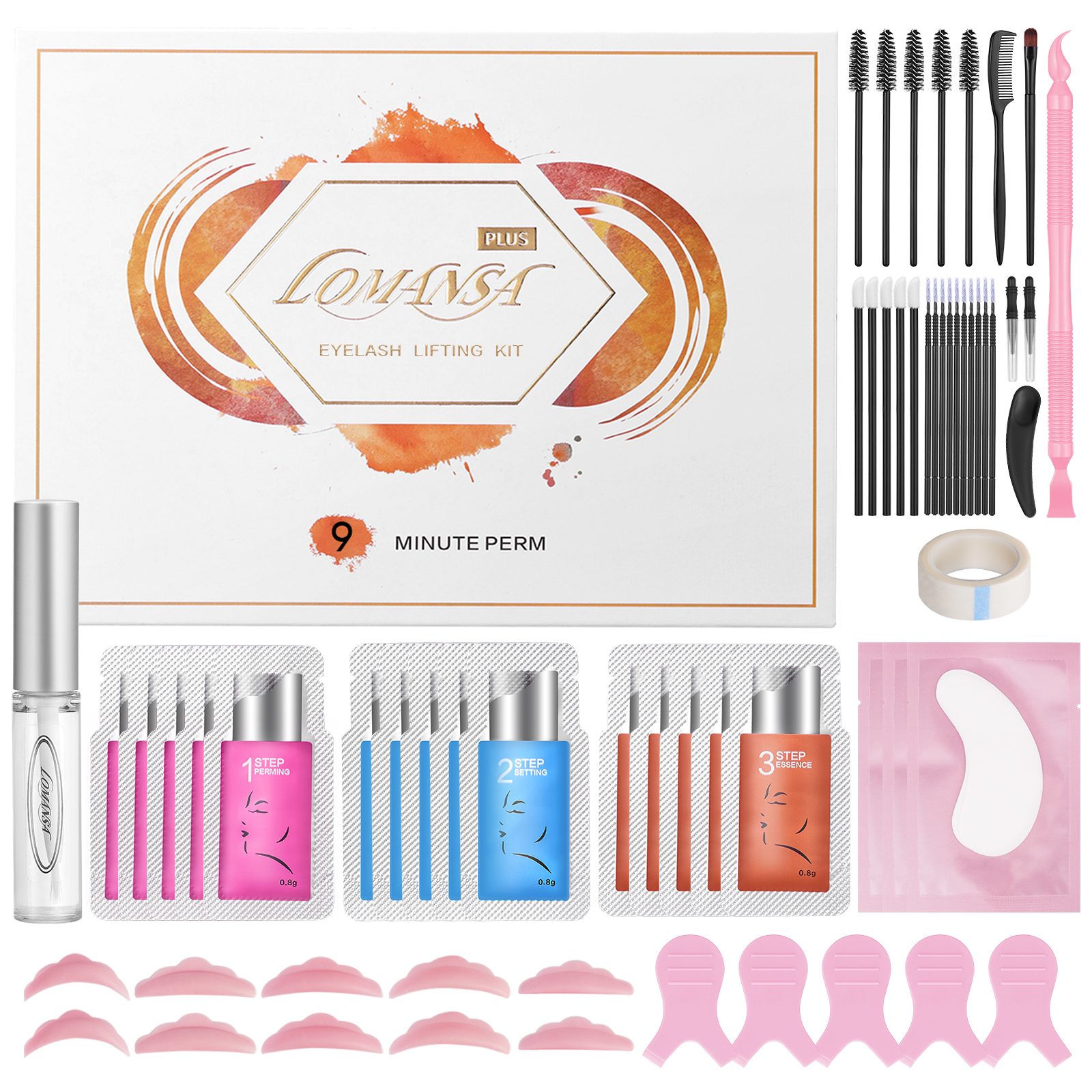 Brow Lamination Kit - Lomansa 15 Pieces/Lot 8-12 Minutes Brow