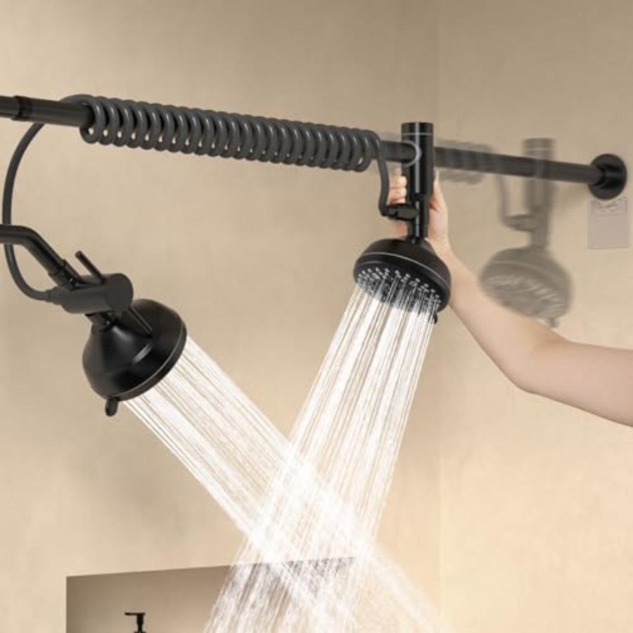 Spa & Wellness Center Hotel Solverde - Tandem Shower Head for Couples: Black