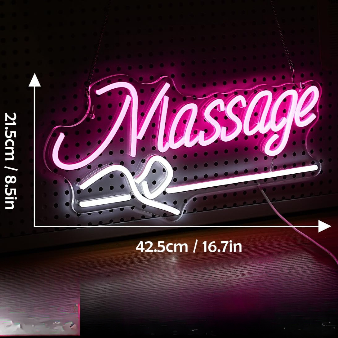 Massage Spa Open LED Neon Sign - Wellness Spa And Salon ulasan dan harga