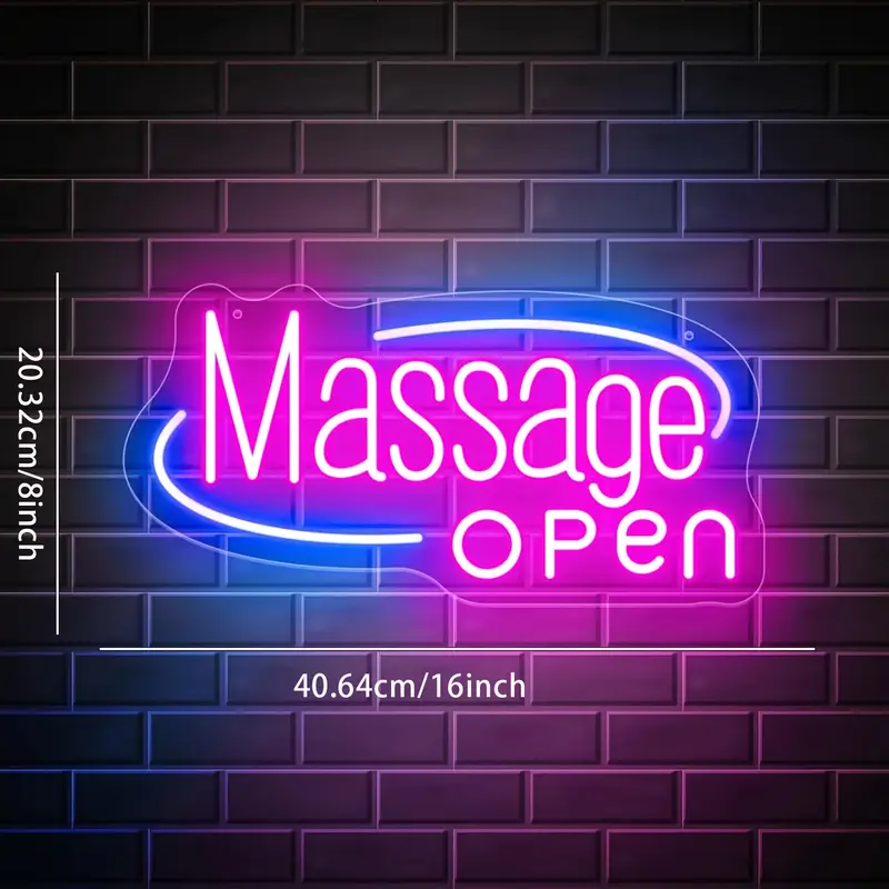 Massage Spa Open LED Neon Sign - Wellness Spa And Salon ulasan dan harga
