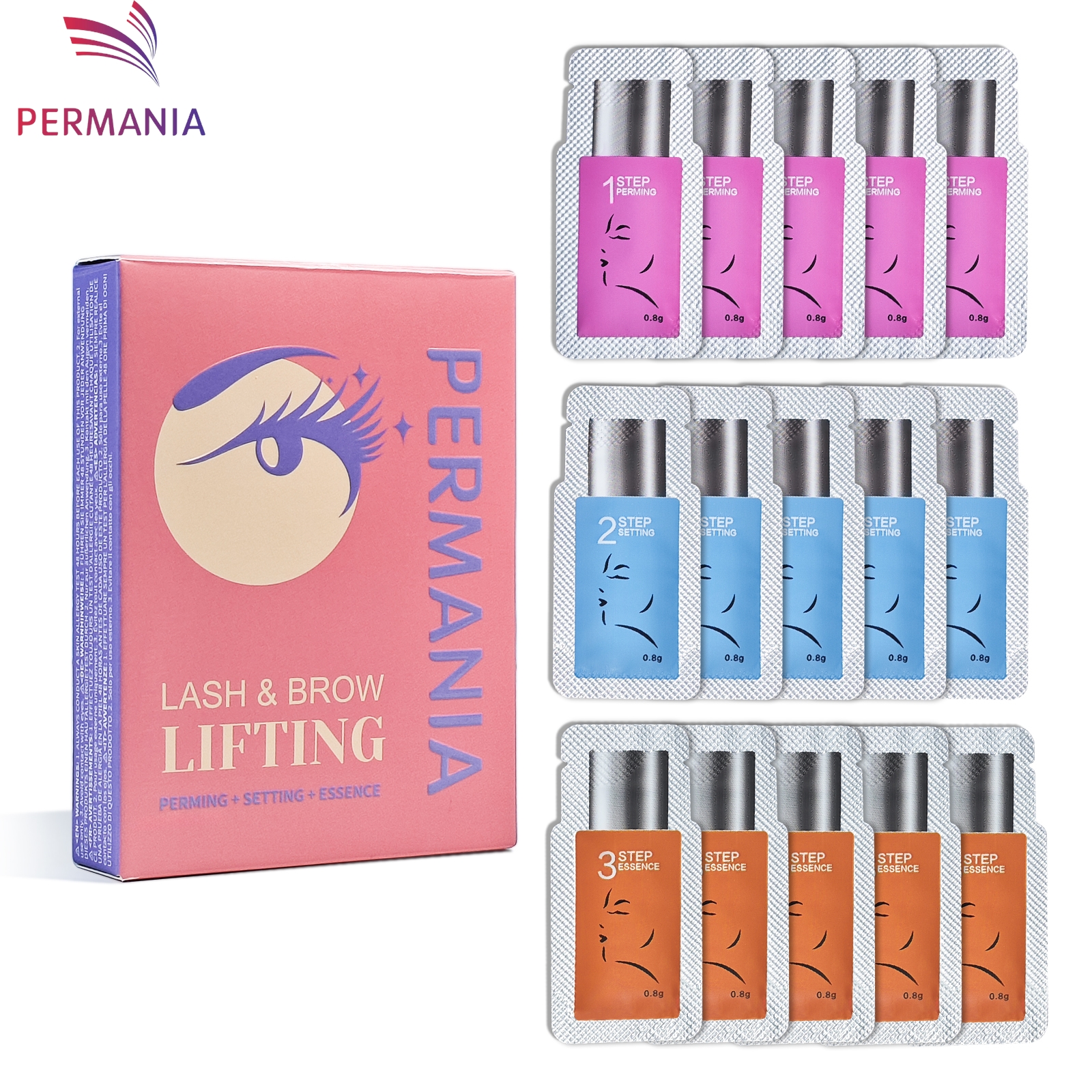 PERMANIA 5-8 Mins Eyelash Lift - Brow Lamination Kit ulasan dan harga